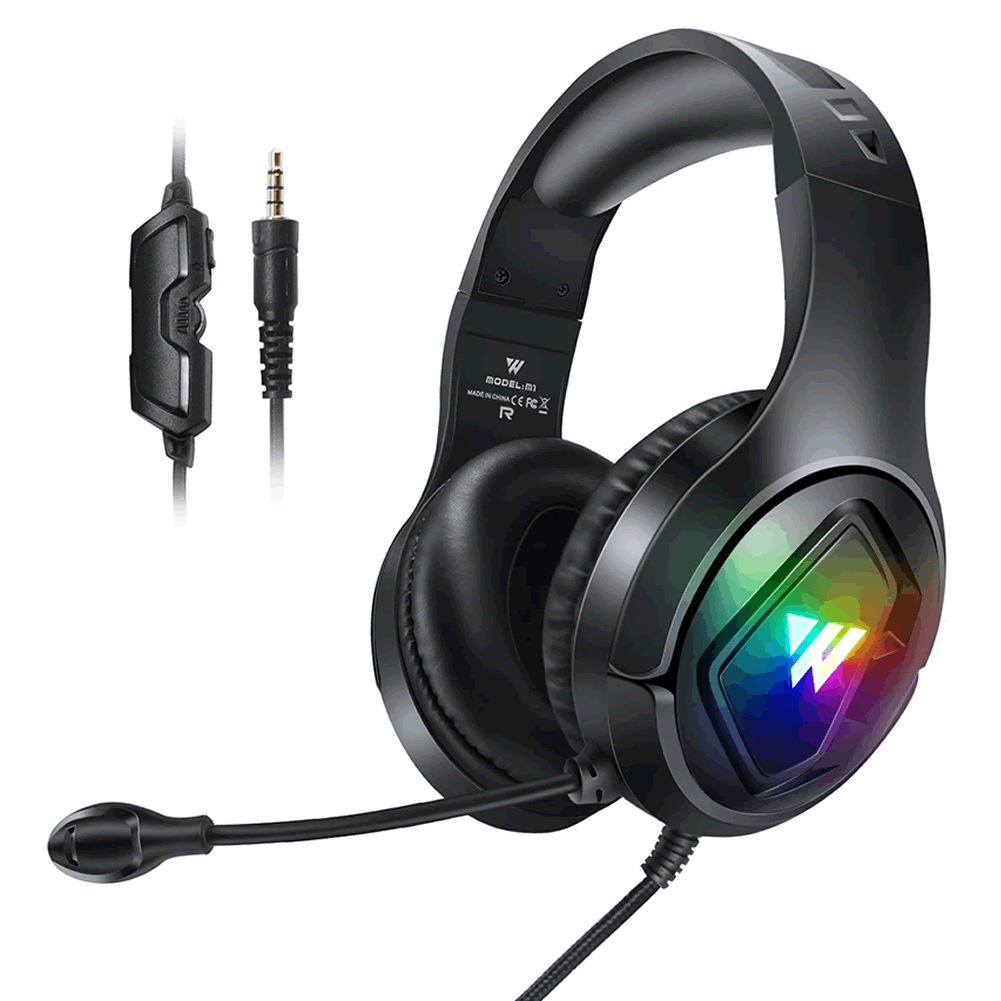 Casse Cuffie Microfono - ertinformatica - CUFFIE DA GAMING CON MICROFONO  WINTORY M1 USB JACK 3.5MM BASSI PROFONDI PS4 XBOX