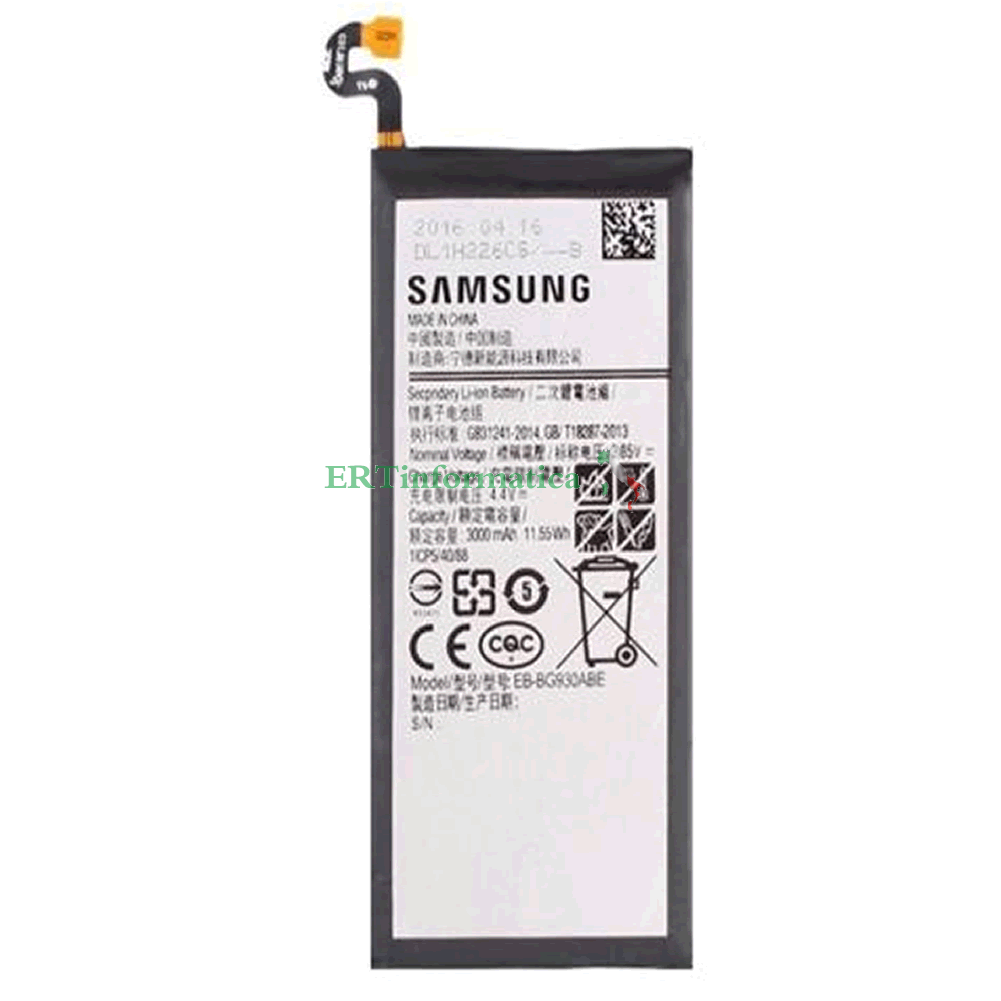 BATTERIA ORIGINALE SAMSUNG S7 G930 G930F EB-BG930ABE 3000 MAH BATTERIA ORIGINALE SAMSUNG S7 G930 G930F EB-BG930ABE 3000 MAH