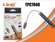 ADATTATORE LINQ TPC7940 HUB USB TYPE-C 4 PORTE USB 3,0