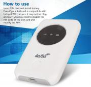 MODEM ROUTER Wi-Fi PORTATILE 300Mbps 5G HOTSPOT 4G LTE 3200mAh RICARICABILE