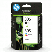 MULTIPACK KIT CARTUCCE ORIGINALI 6ZD17AE HP 305 NERO E COLORE