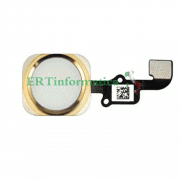FLAT HOME BUTTON TASTO HOME BOTTONE IPHONE 6S 4.7' ' ORO GOLD