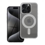 CUSTODIA COVER MAGSAFE GOMMA TRASPARENTE APPLE IPHONE 15 PRO