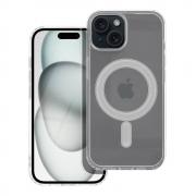 CUSTODIA COVER MAGSAFE GOMMA TRASPARENTE APPLE IPHONE 15