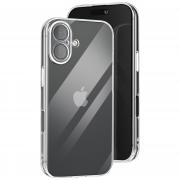 COVER CUSTODIA GOMMA TPU MORBIDA IPHONE 16 PLUS TRASPARENTE