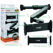 SUPPORTO AUTO POGGIATESTA SEDILE POSTERIORE REGOLABILE TABLET CELLULARE DA 4 A 11 POLLICI