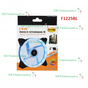 VENTOLA RAFFREDDAMENTO DISSIPAZIONE PC COMPUTER LED ICE BLUE LIGHT GAMING 12 CM 120MM