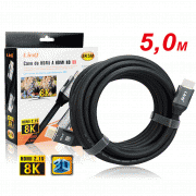 CAVO HDMI 8K 3D 60HZ 48Gbps 7680X4320P TV PALYSTATION XBOX 2,1V 5 METRI MT