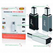 ADATTATORE TYPE C a USB BM STAMPANTE SCANNER MAC TABLET COMPUTER