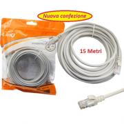 CAVO DI RETE ETHERNET  DA 15M CATEGORIA 5E UTP CCA RJ45