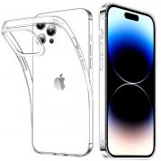 COVER CUSTODIA GOMMA TPU IPHONE 15 PLUS  TRASPARENTE 1,5 MM