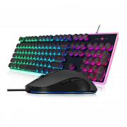 KIT COMBO GAMING NOUA VENUS MOUSE E TASTIERA ILLUMINAZIONE LED RGB USB