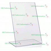 ESPOSITORE PLEXIGLASS 10X15 CM TRASPARENTE PORTA FOTO MENU PREZZI BAR PIZZERIA CELLULARI