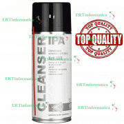 ALCOL ISOPROPILICO SPRAY 400ml  PULIZIA OSSIDO CONTATTI SCHEDA MADRE IPA 100