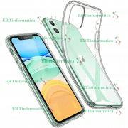 CUSTODIA COVER GOMMA TPU ULTRA SOTTILE TRASPARENTE APPLE IPHONE 11 0,5MM