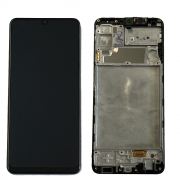 DISPLAY TOUCH SCREEN CON FRAME ORIGINALE SERVICE PACK SAMSUNG GALAXY A22 4G A225F NERO